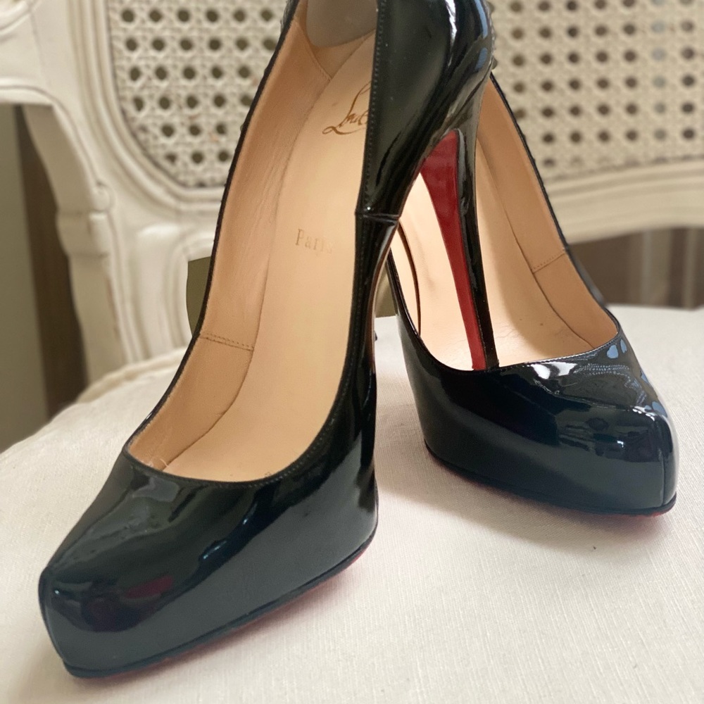 Christian Louboutin Black Patent Leather Heels